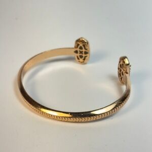 Kendra Scott Cuff Bracelet Gold Tone Bronze Druzy Elton Open Bangle